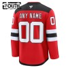 New Jersey Devils tröja Customized Fanatics Premium 2024-25 Röd Hemma - NHL Tröjor Barn